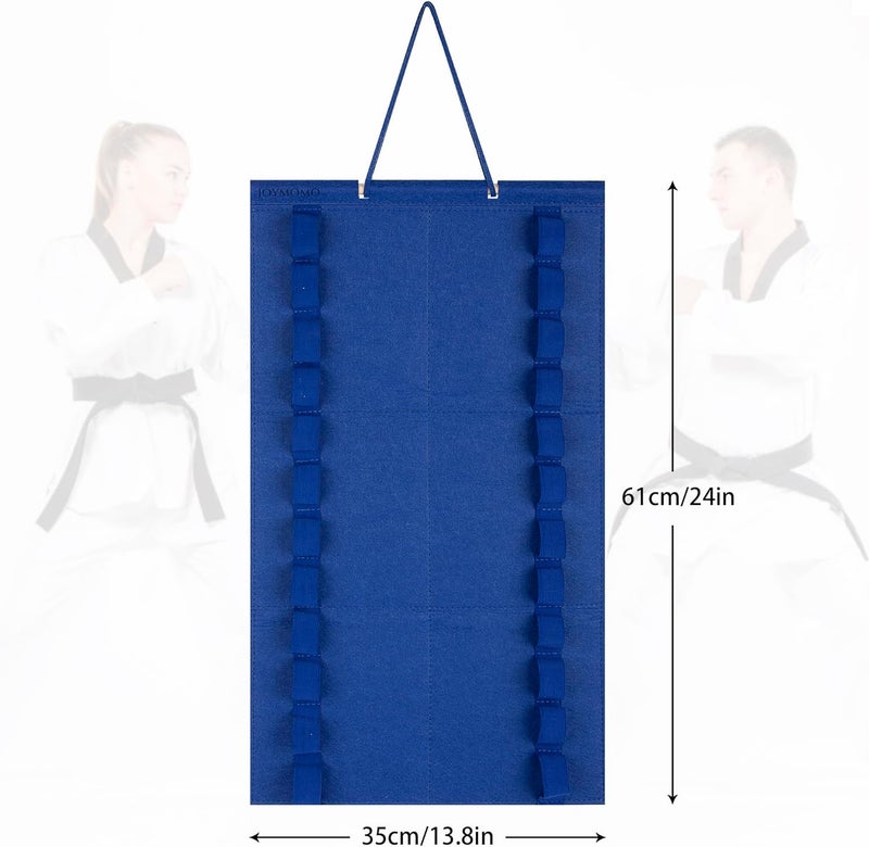 JOYMOMO Karate Belt Display Rack Holds 12 Karate Belts, Hanging Martial Arts Belt Display for Martial Arts Learners(No Accessories Included) - Image 3